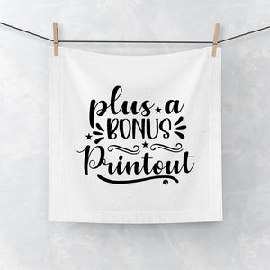 Face Towel Plus A Bonus Printout