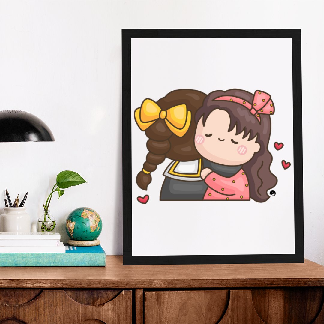 Matte Vertical Posters Hugs