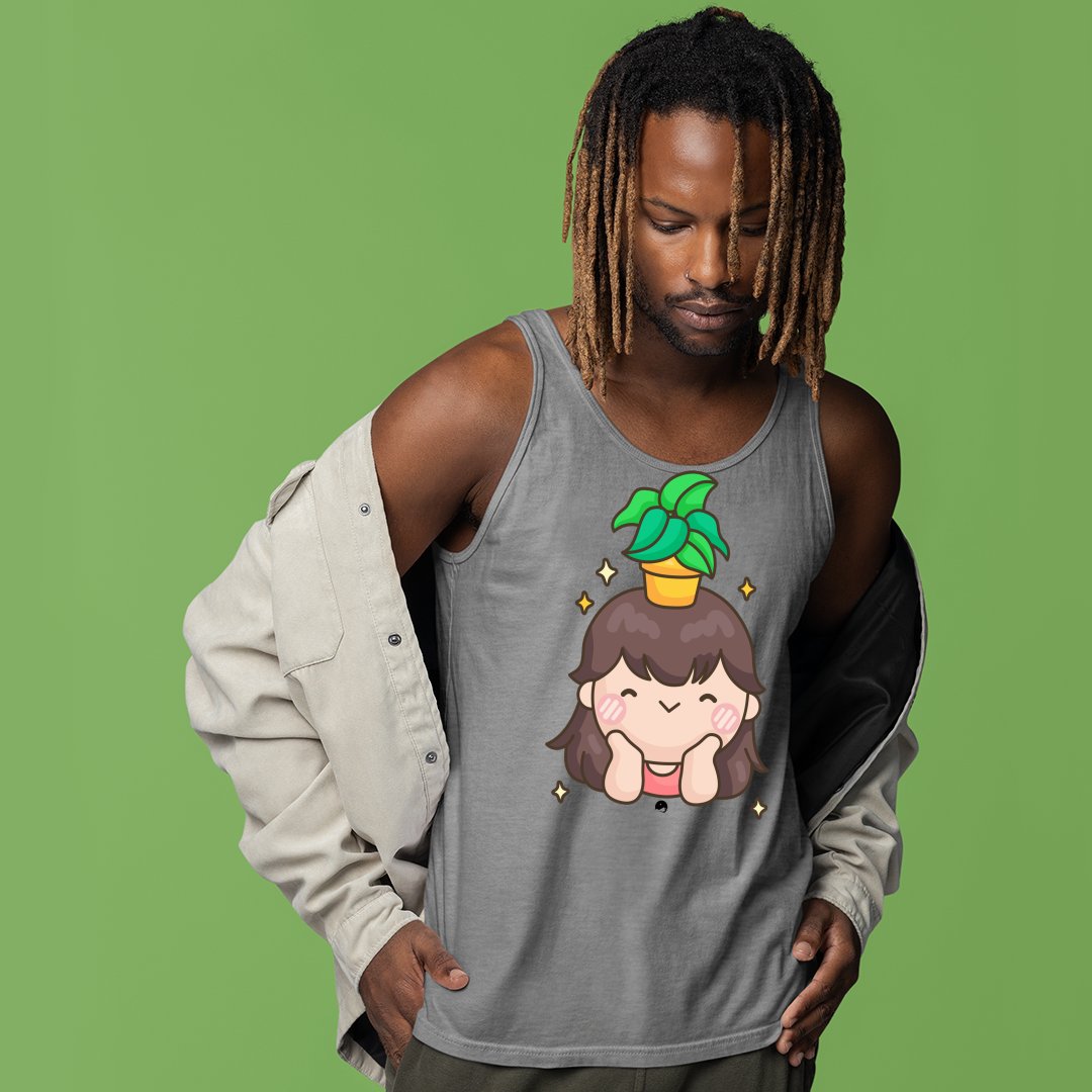 Unisex Jersey Tank Shining And Flower