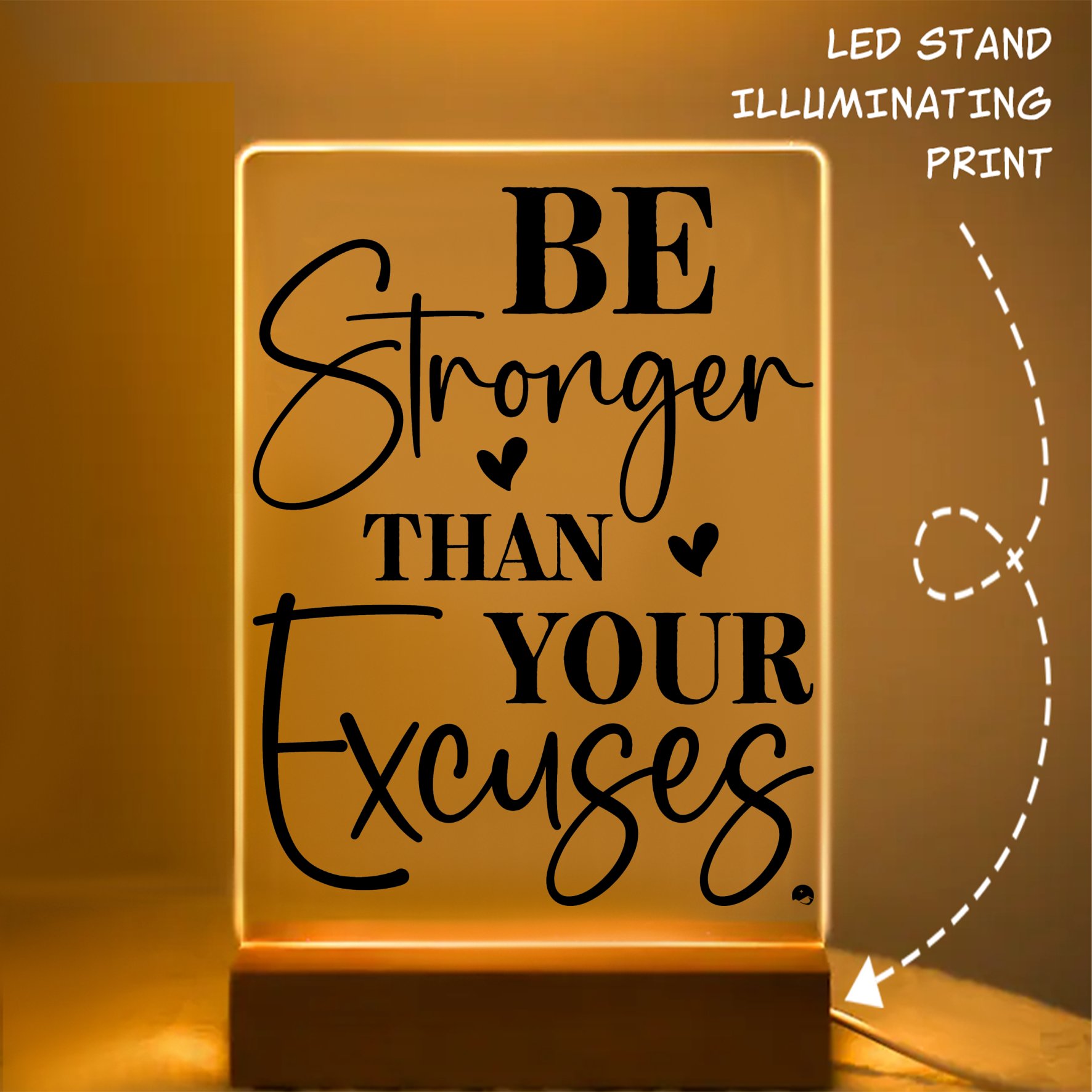 Glass Acrylic Be Stronger Than Your Excuses