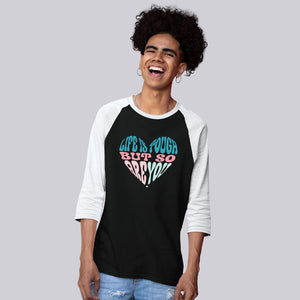 Unisex 3\4 Sleeve Baseball Tee