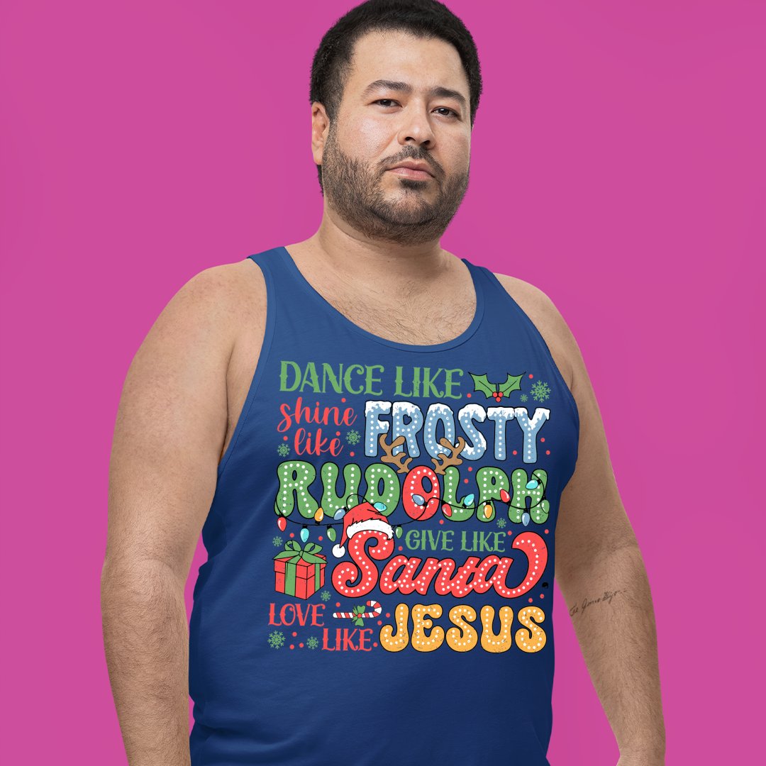 Unisex Jersey Tank Distressed Texture