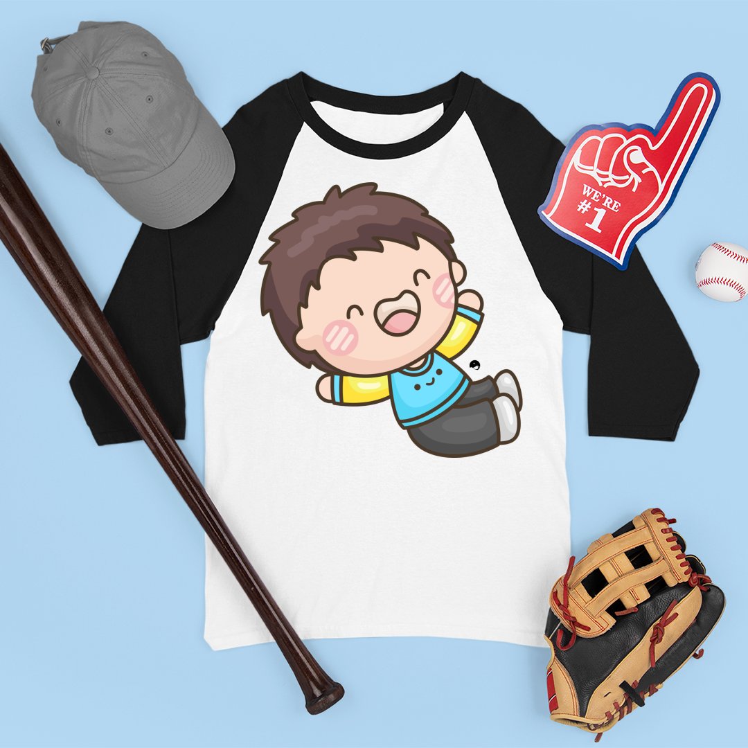 Unisex 3\4 Sleeve Baseball Tee