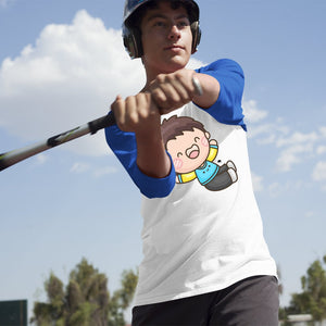 Unisex Sleeve Baseball Tee Laughing