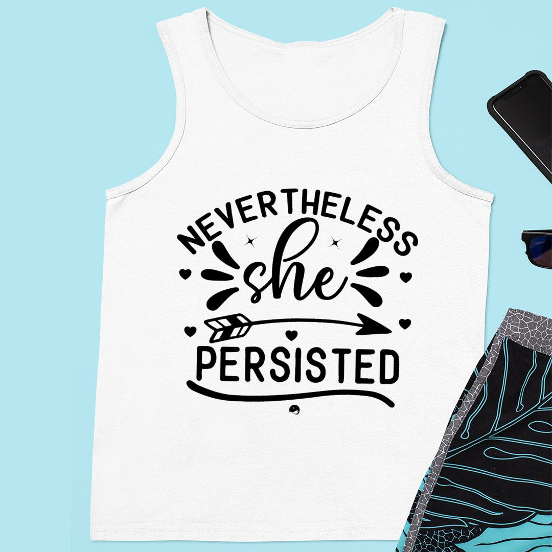 Unisex Jersey Tank Never The Less She Persisted