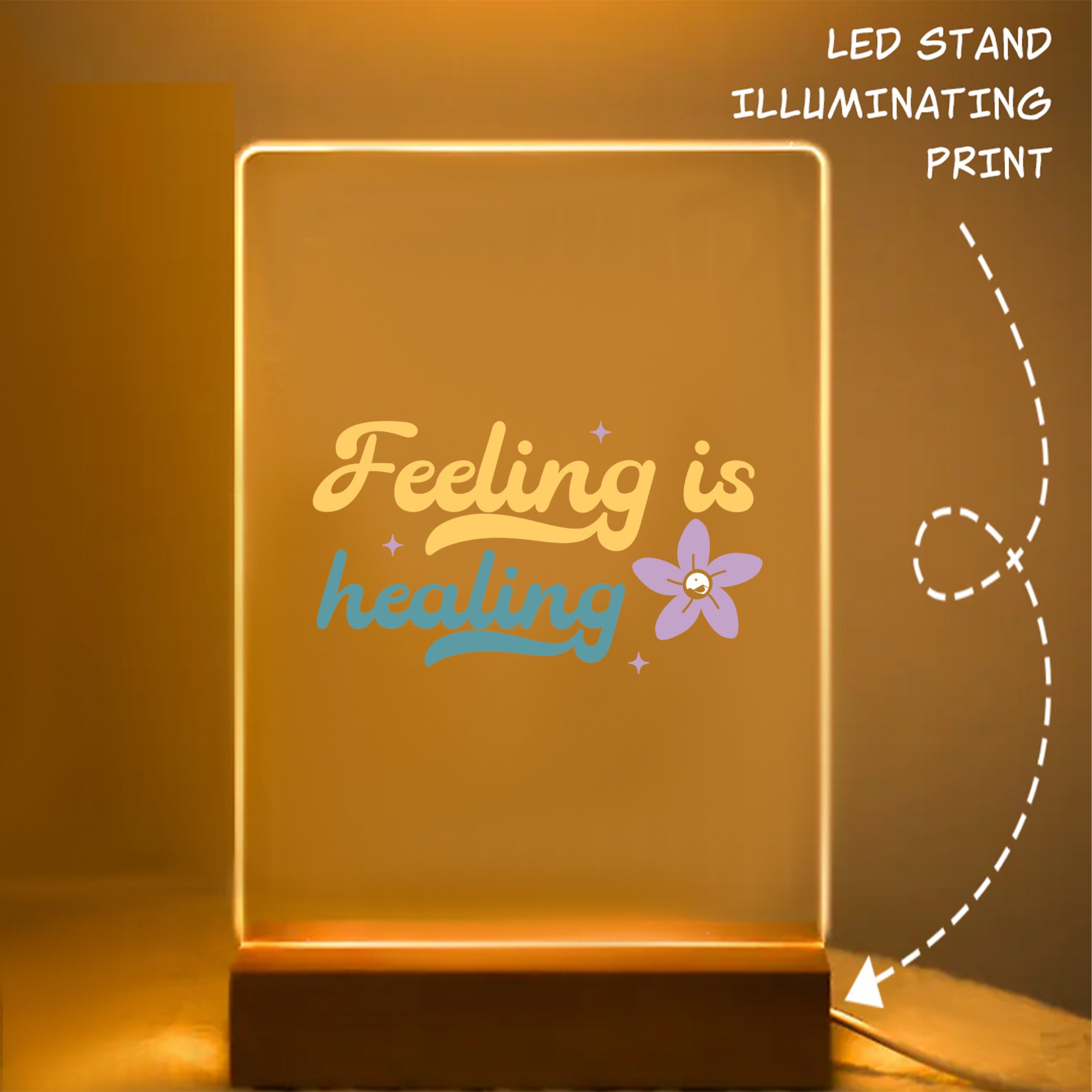 Glass Acrylic Feeling Is Healing