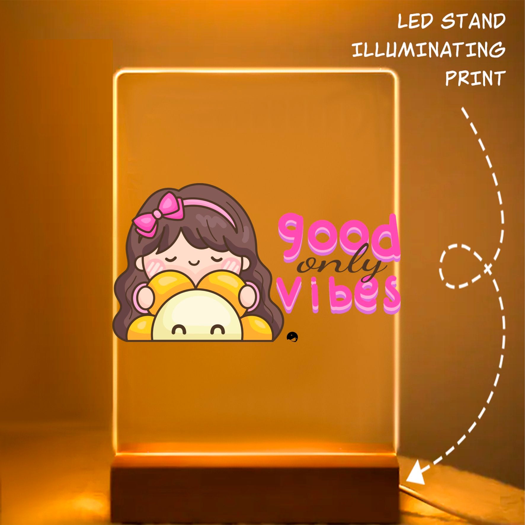 Glass Acrylic Only Good Vibes