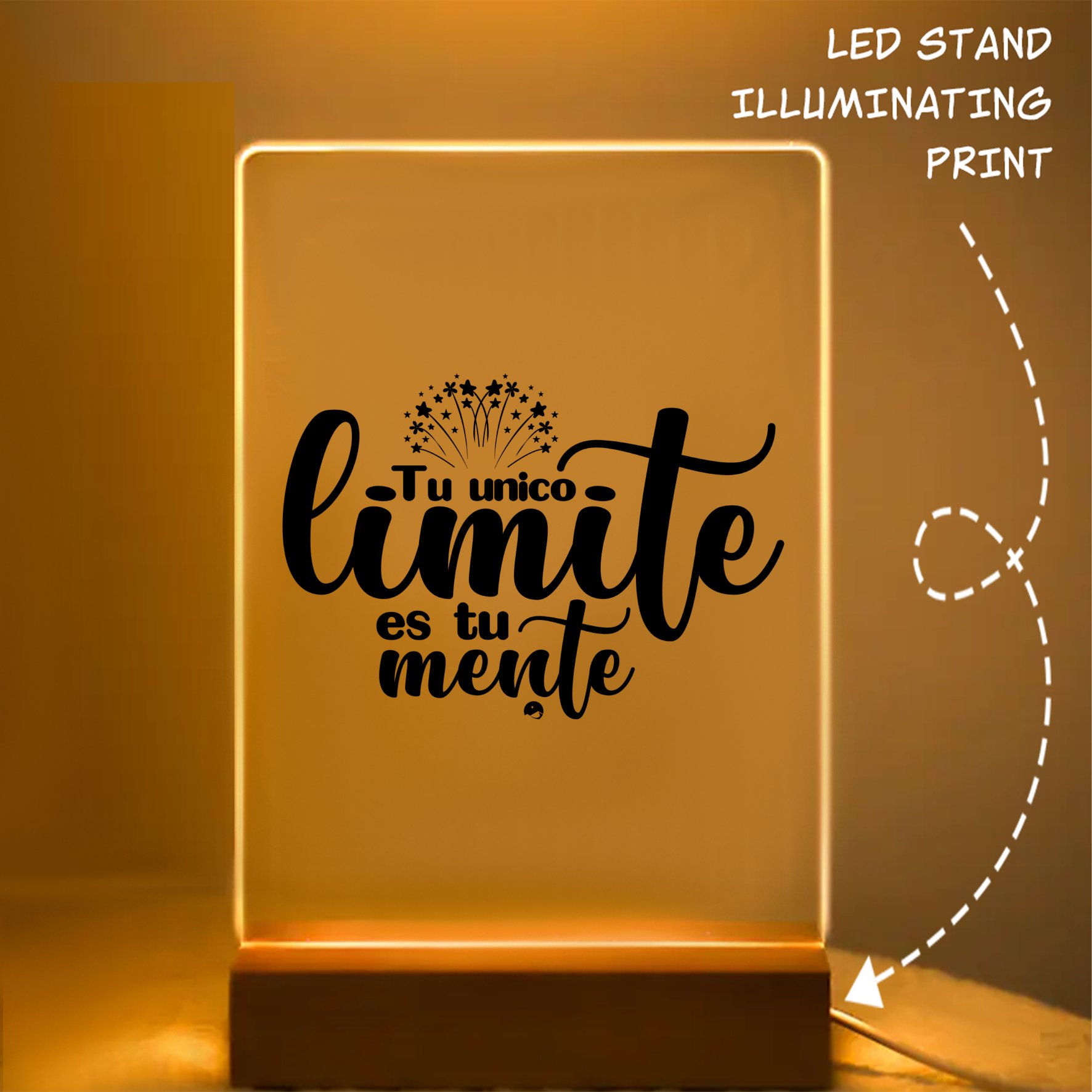 Glass Acrylic Tu Unico Limite Es Tu Mente