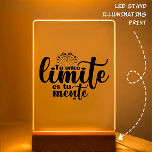 Glass Acrylic Tu Unico Limite Es Tu Mente