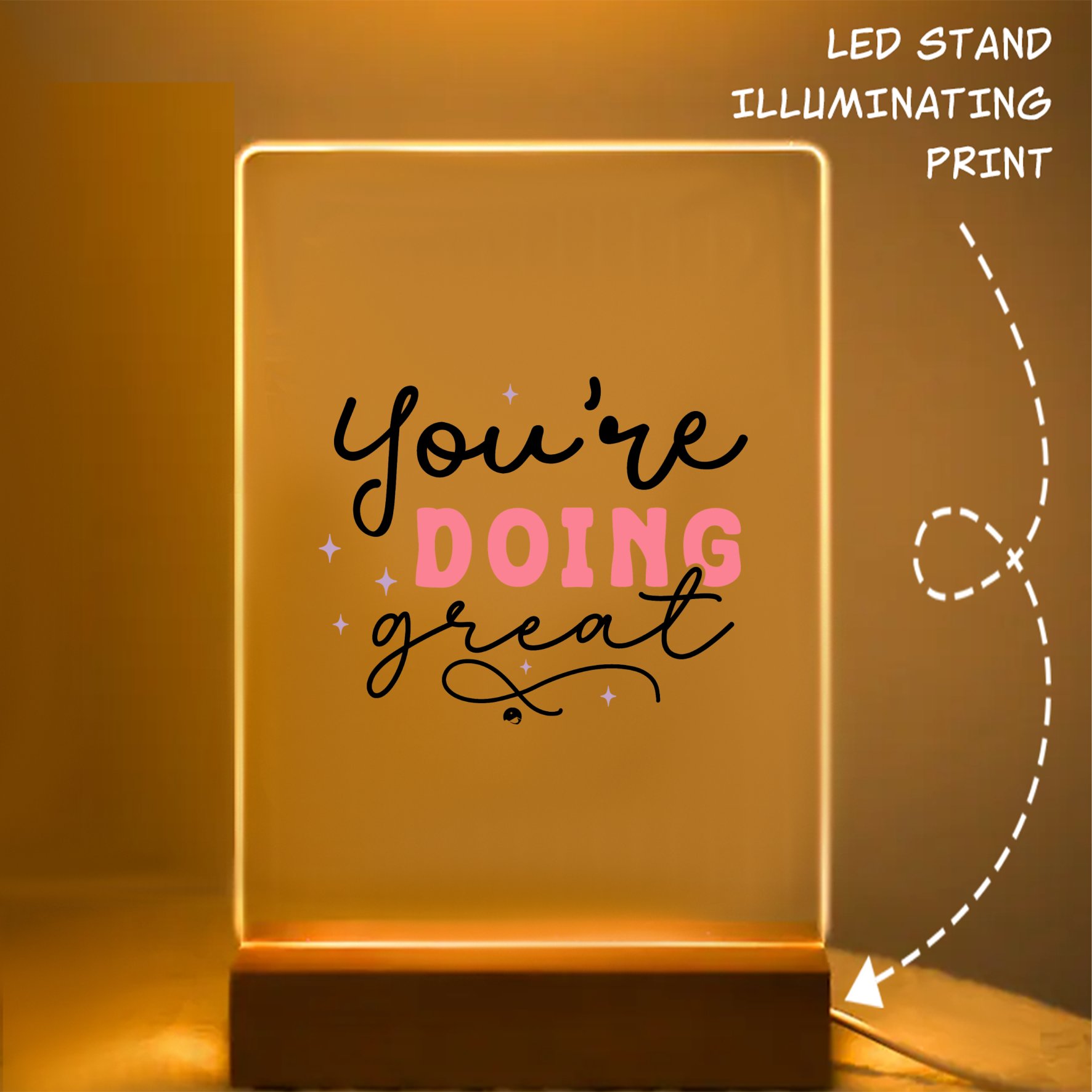 Glass Acrylic You're Doing Great