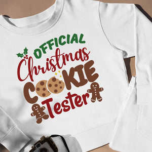 Sweatshirt Unisex Official Christmas Cookie Tester