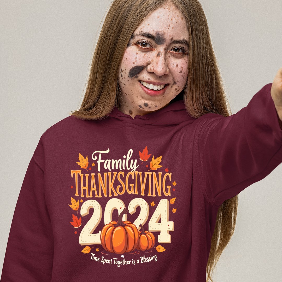 Hoodie Unisex Family Thanksgiving 2024