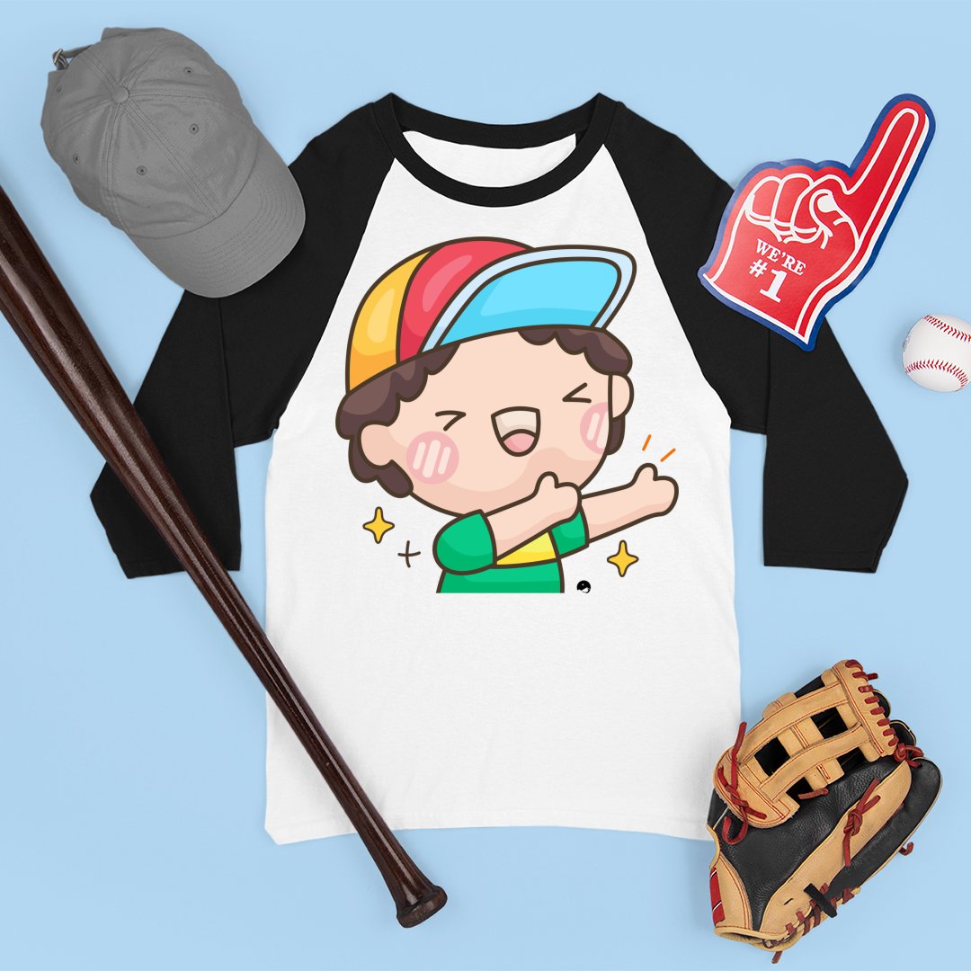 Unisex 3\4 Sleeve Baseball Tee