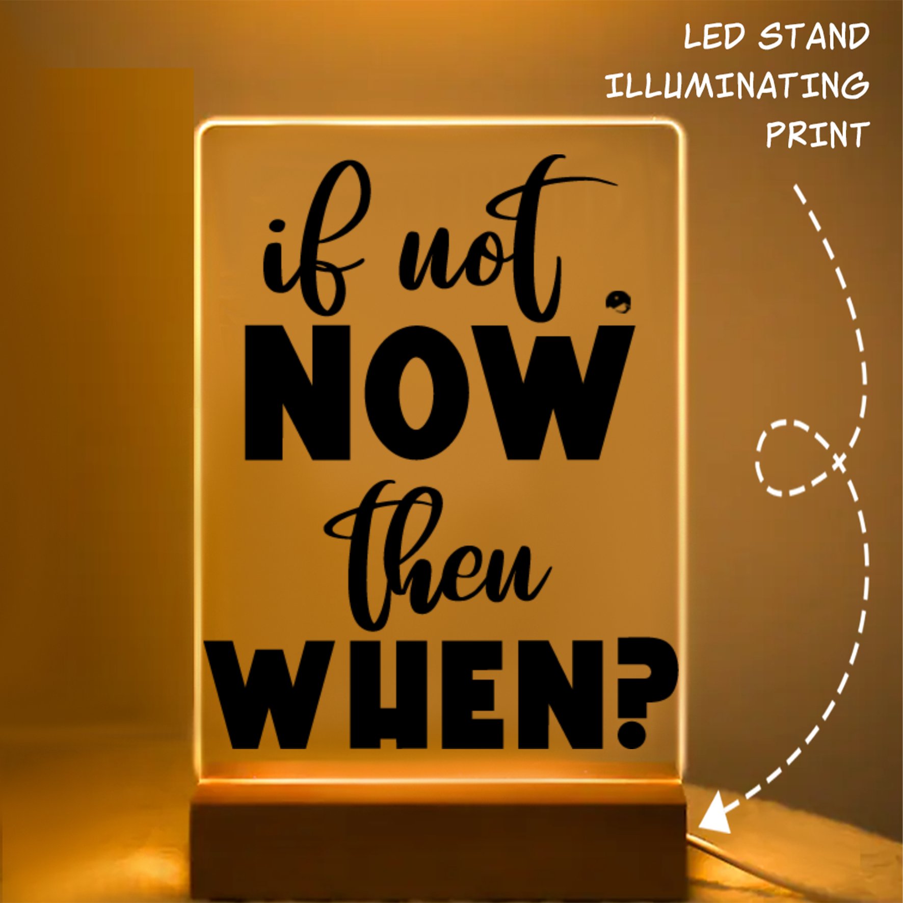 Glass Acrylic If Not Now Then When