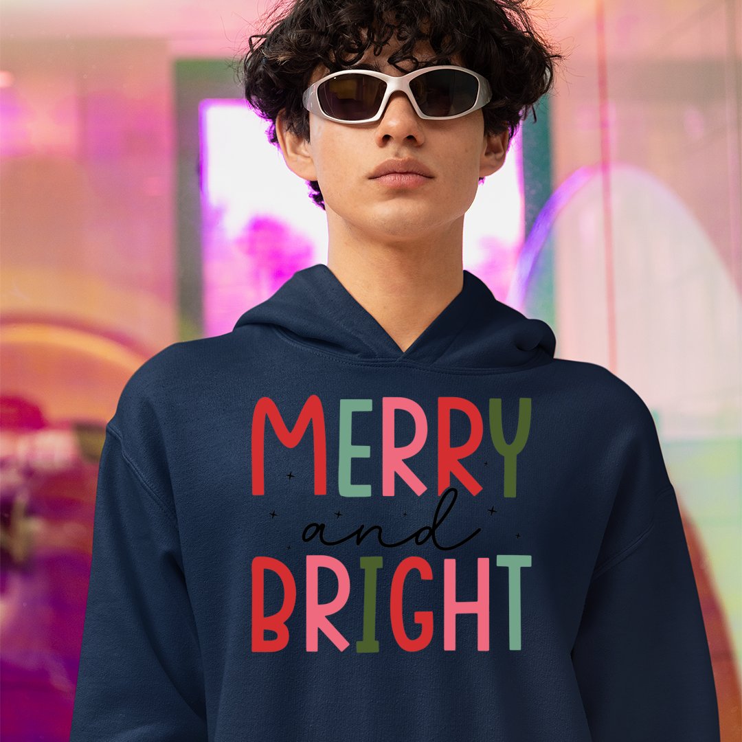 Hoodie Unisex Merry And Bright
