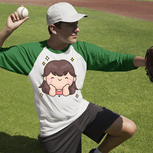 Unisex Sleeve Baseball Tee Shining