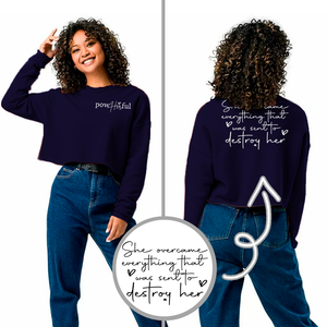 Cropped Hoodie and Sweatshirt - Powerful