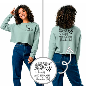 Cropped Hoodie and Sweatshirt - You Matter