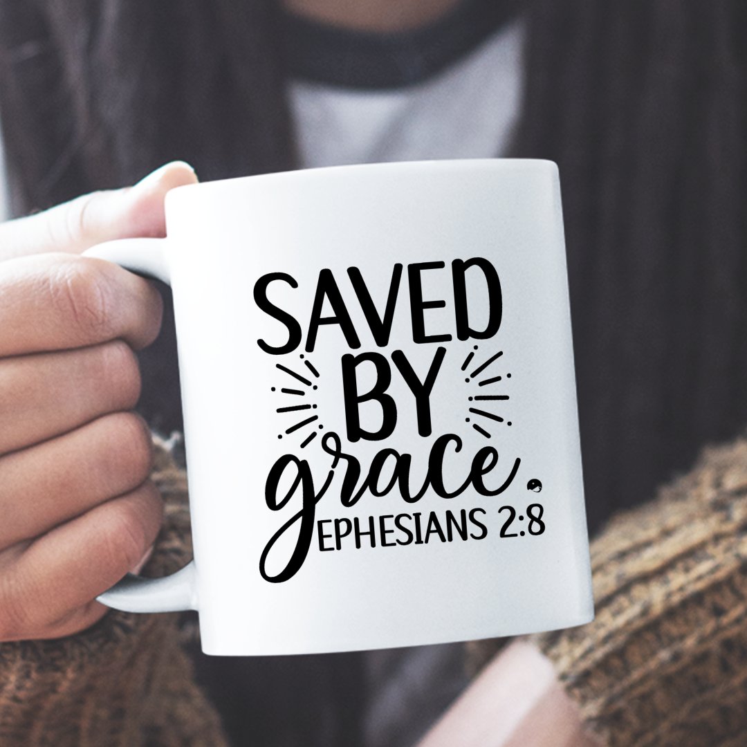 Mug Saved By Grace Ephesians