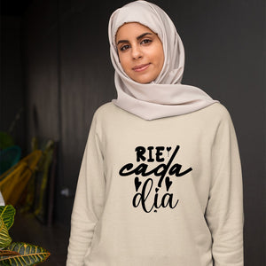 Sweatshirt Unisex Rie Cada Dia