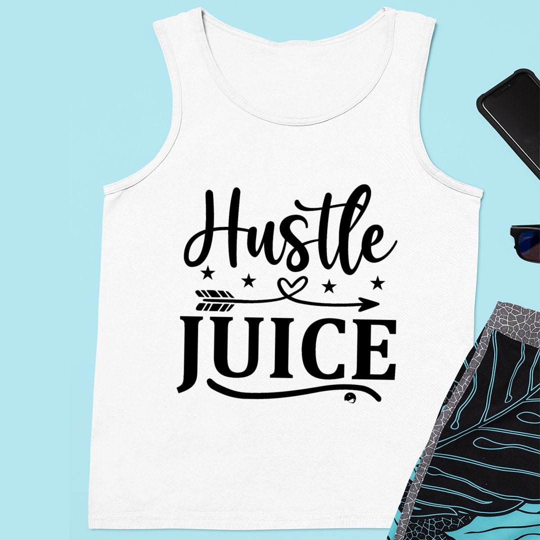 Unisex Jersey Tank Hustle Juice