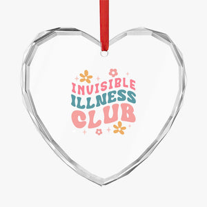 Crystal Glass Ornament Invisible Illness Club