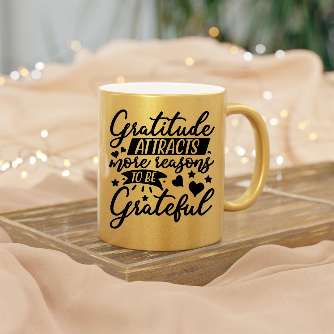 Mug Gratitude Attracts More Reasons To Be Grateful