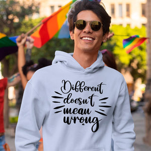 Hoodie Unisex Different Doesn't Mean Wrongpng