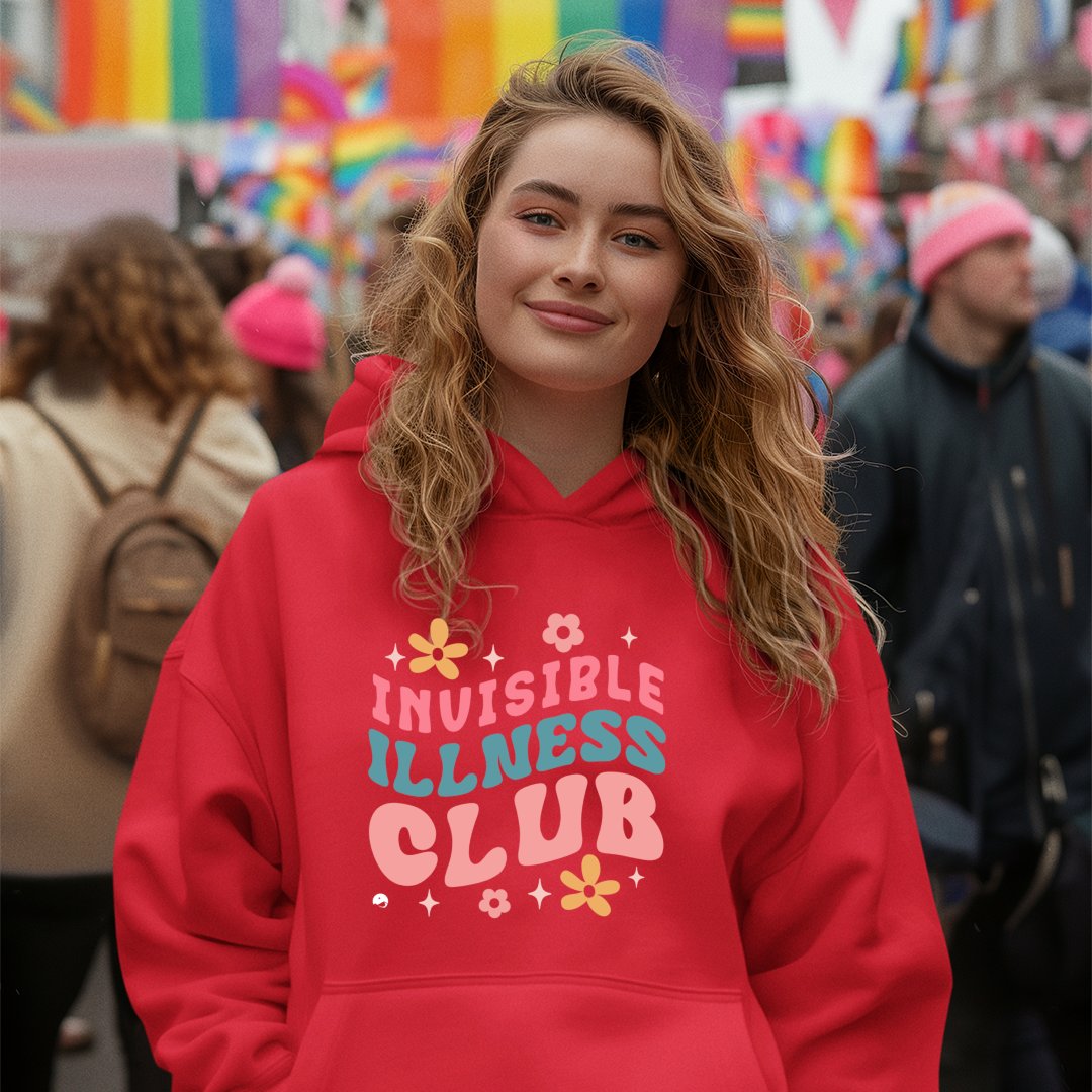 Hoodie Unisex Invisible Illness Club