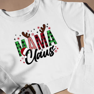 Sweatshirt Unisex Mama Claus Christmas Pattern Design