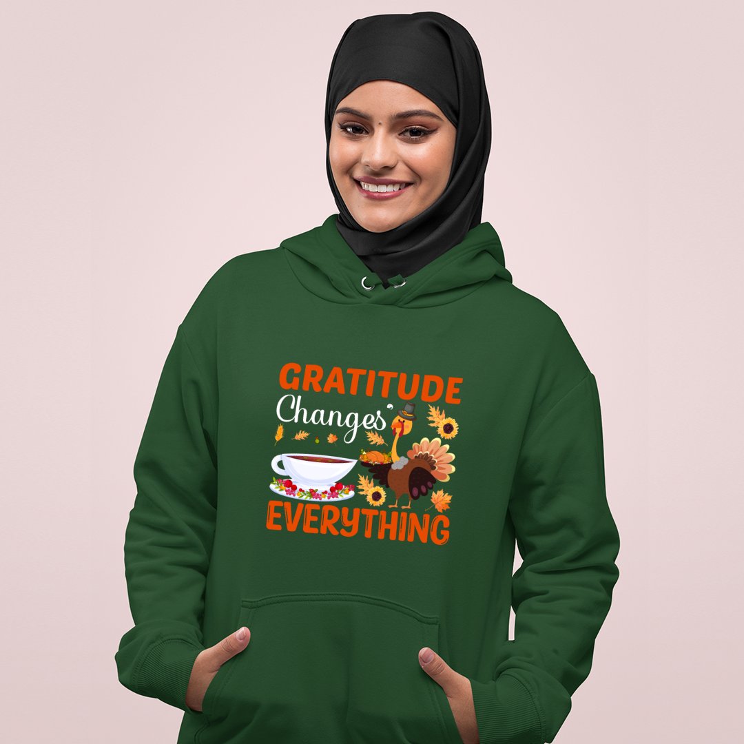 Hoodie Unisex Gratitude Changes Everything