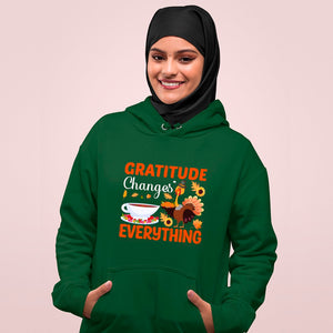 Hoodie Unisex Gratitude Changes Everything