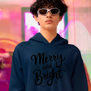 Hoodie Unisex Merry And Bright