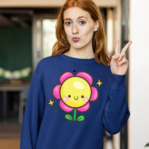 Sweatshirt Unisex Happy Flower