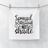 Face Towel Spread Sunshine Not Shade