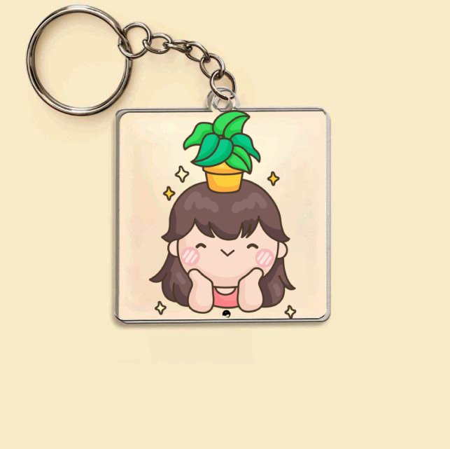 Keychain Shining And Flower