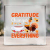 Square Acrylic glass Gratitude Changes Everything