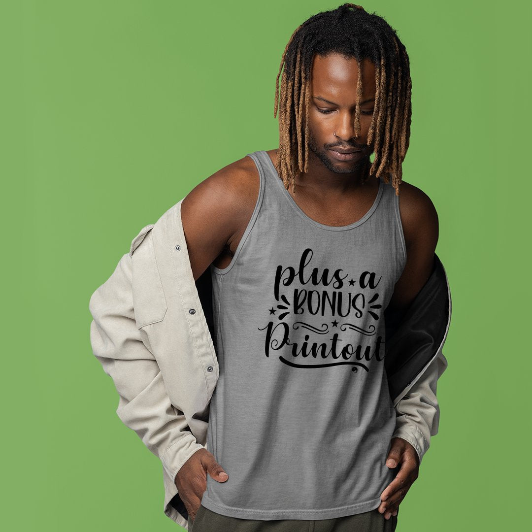 Unisex Jersey Tank Plus A Bonus Printout