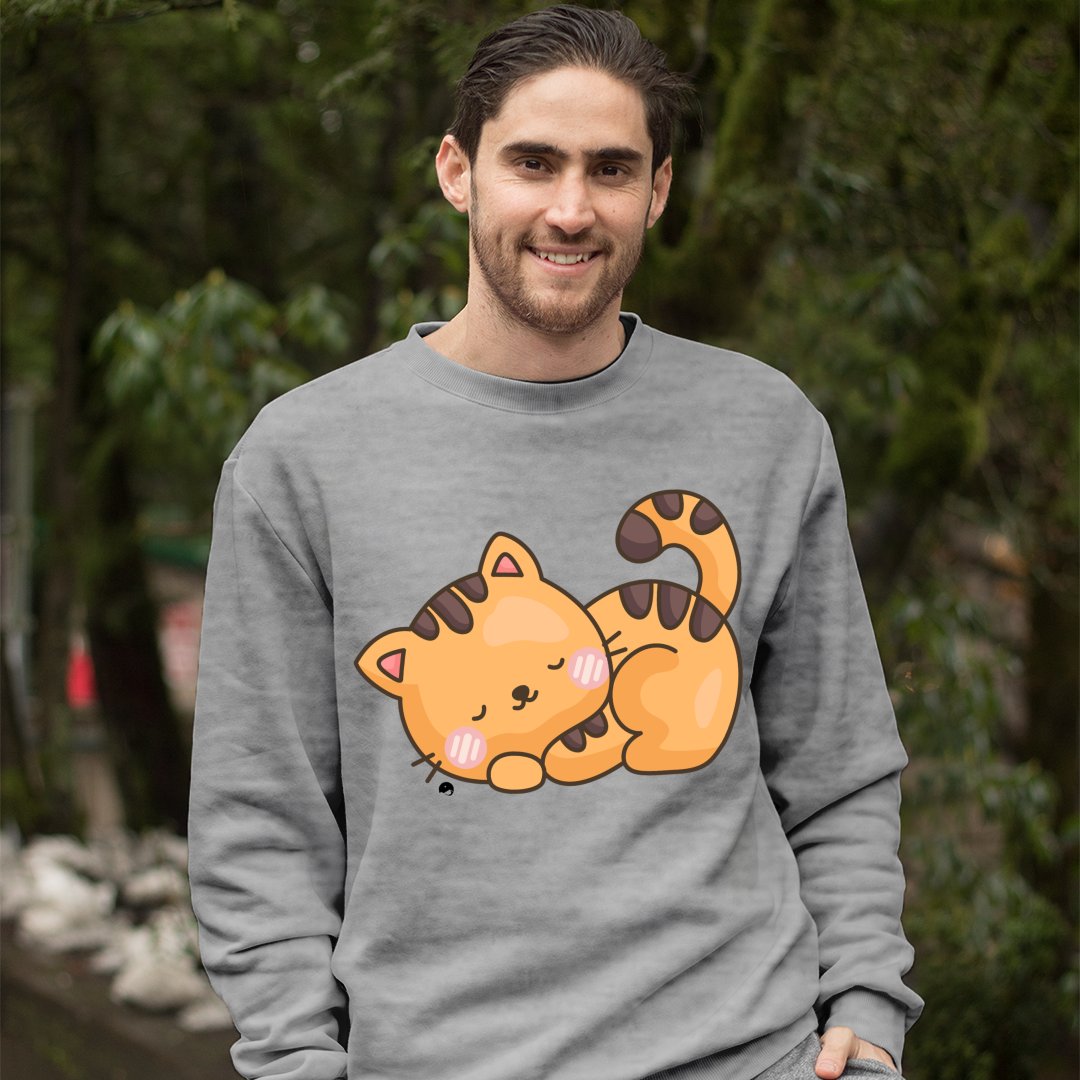 Sweatshirt Unisex Cute Cat