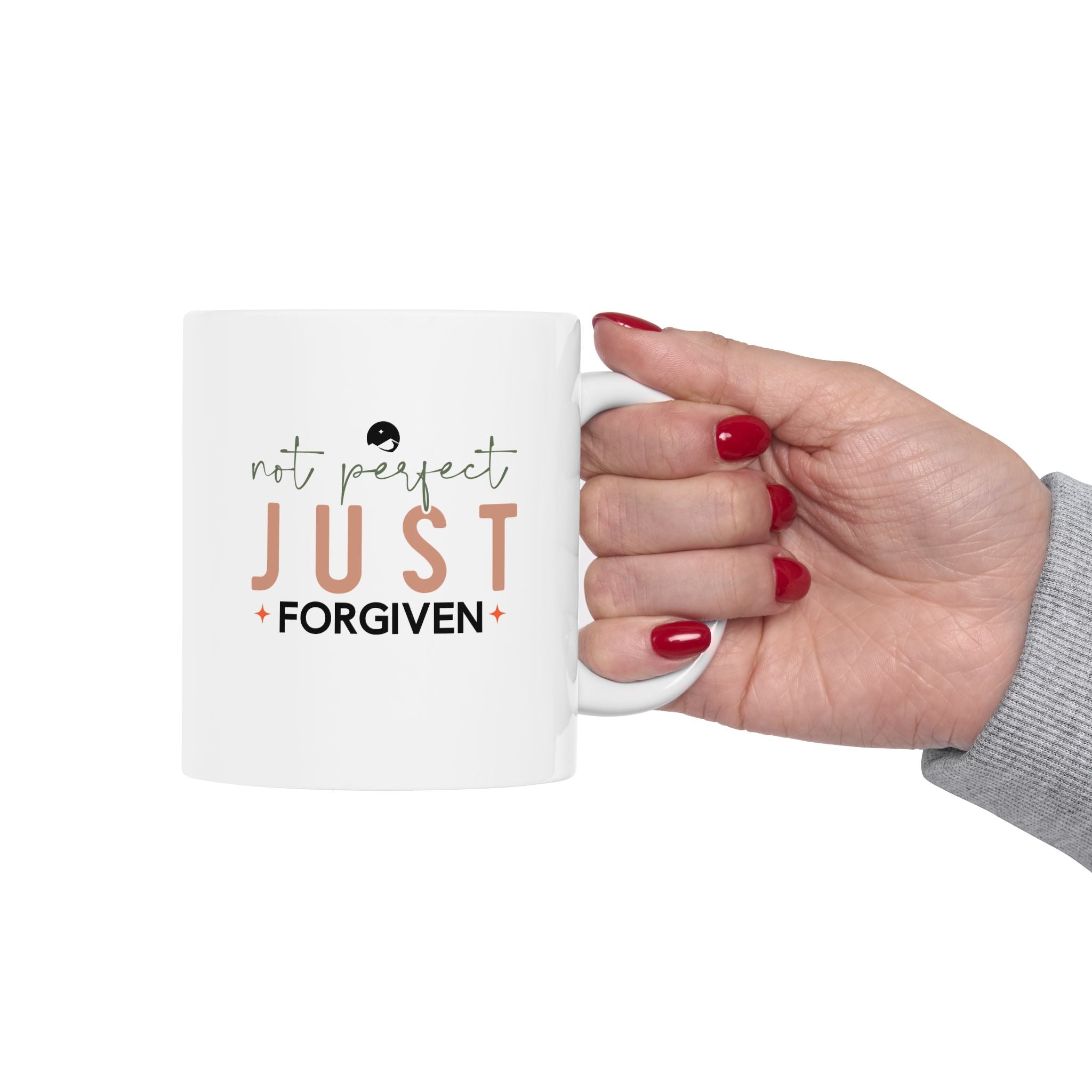 Not Perfect Just Forgiven Ceramic Mug, (11oz, 15oz)