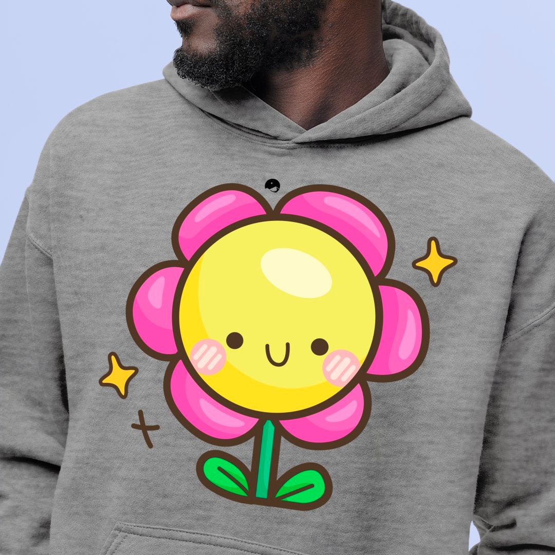 Hoodie Unisex Happy Flower