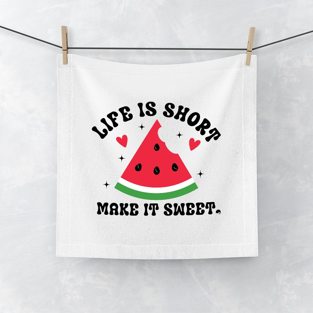 Face Towel Life Is Short Make It Sweet