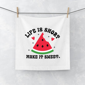 Face Towel Life Is Short Make It Sweet