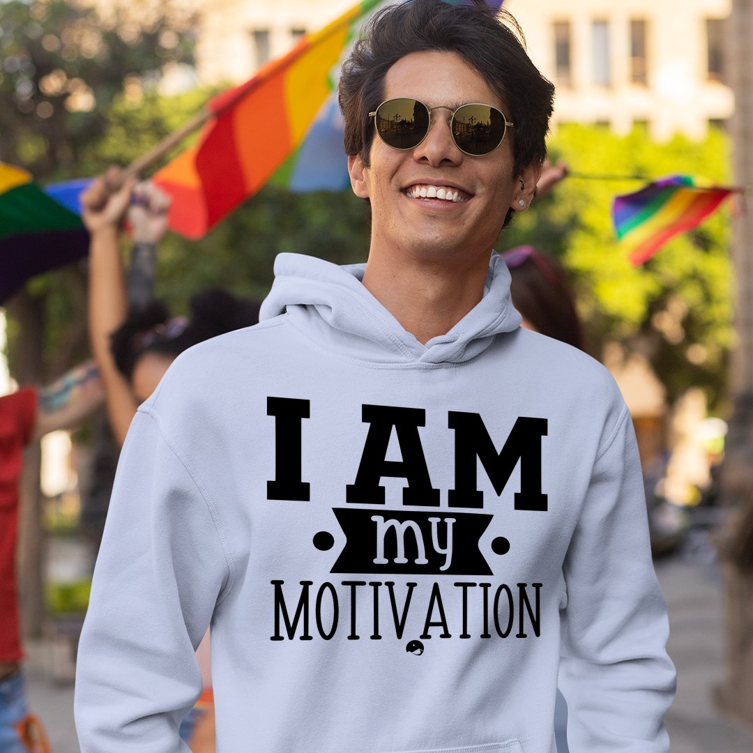 Hoodie Unisex I Am My Motivation