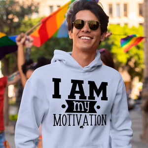 Hoodie Unisex I Am My Motivation