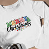 Sweatshirt Unisex Merry Christmas Retro Christmas Doodle Dots