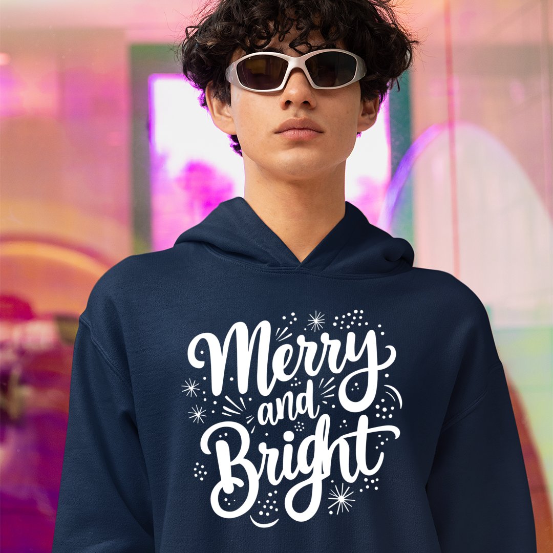 Hoodie Unisex Merry And Bright