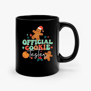 Mug Official Cookie Tester Baker Retro Couple Matching Family Christmas Bake Tester