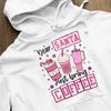 Hoodie Unisex Dear Santa Just Bring Coffee