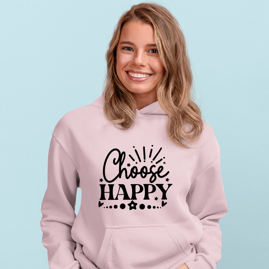 Hoodie Unisex Choose Happy